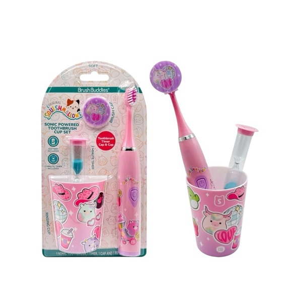 Brush Buddies Other - Squishmallows Sonic Powered Toothbrush Set for Kids